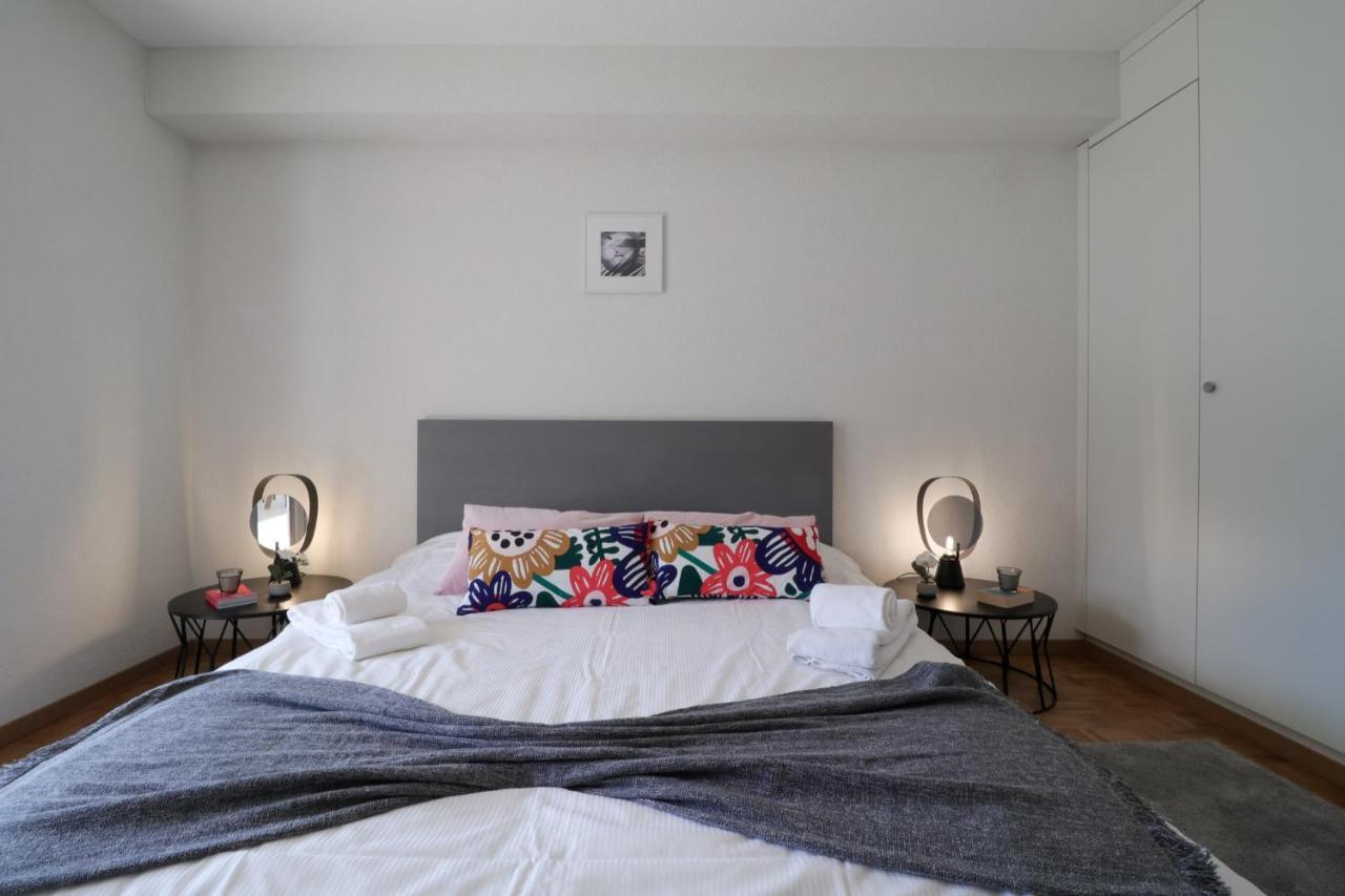 Modern Apartment Close To Martigny Train Station Exterior foto